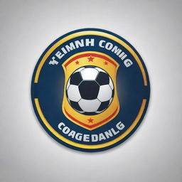 Create a dynamic and appealing football team logo with the team name 'Thành Công'. Incorporate elements related to football and success.