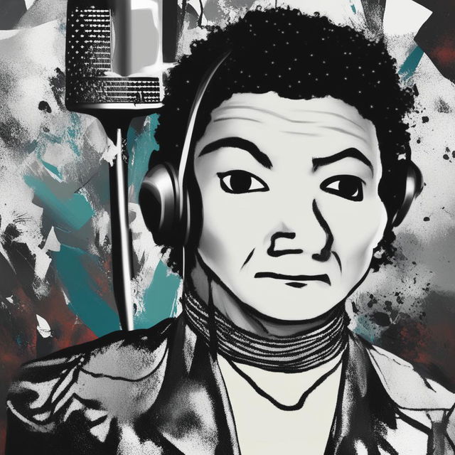 A high-quality digital art piece featuring a Wojak character stylized as music icon Michael Jackson