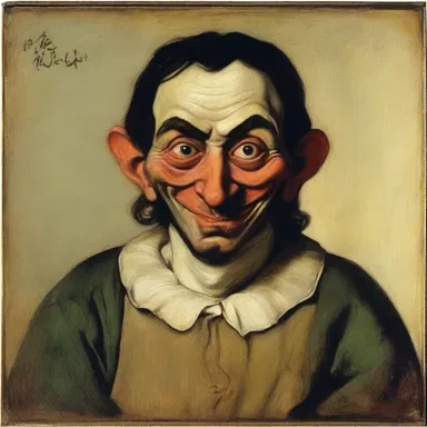 The painting depicted a person with a mischievous expression, suggesting that they might be a liar.