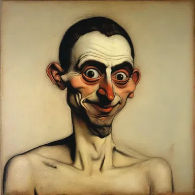 The painting depicted a person with a mischievous expression, suggesting that they might be a liar.