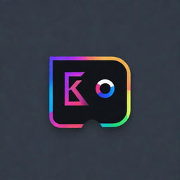 A sleek gaming logo with the letters 'KGO'. Include bright colors, a striking typeface, and gaming elements like a game controller or pixels.