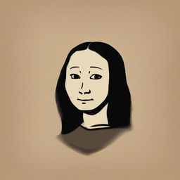 A digital art piece depicting the 'Wojak' meme in the style of Leonardo da Vinci's 'Mona Lisa'