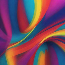 Vibrant blends of colors forming an abstract digital artwork, reflecting modern art sensibilities, with a balance of depth and complexity.