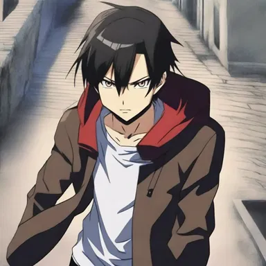 In the anime, the protagonist faces various grim challenges that test his courage and determination.