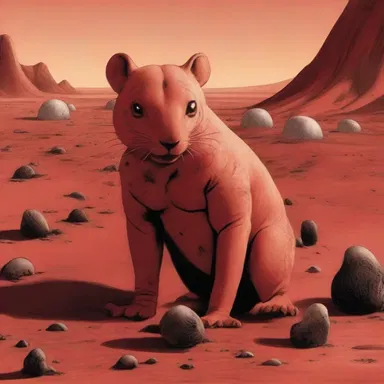 In the science fiction novel 'Red Mars,' there is a futuristic species of genetically engineered marsupial moles that help with terraforming the planet.