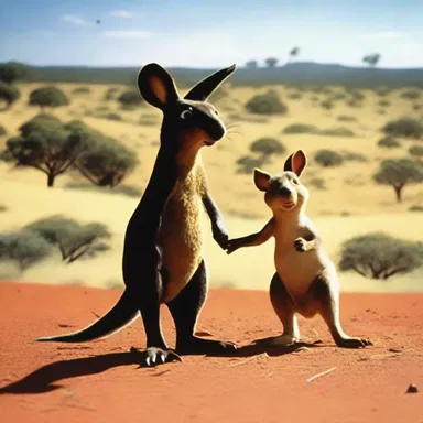 In the movie 'Kangaroo Jack,' there is a scene where the main characters encounter a marsupial mole while exploring the Australian Outback.