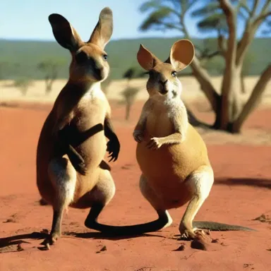 In the movie 'Kangaroo Jack,' there is a scene where the main characters encounter a marsupial mole while exploring the Australian Outback.