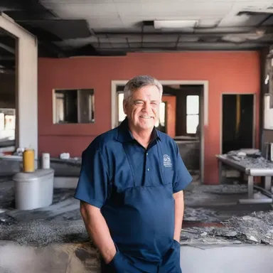After the fire destroyed his restaurant, he was at a loss for how to rebuild it without going bankrupt.