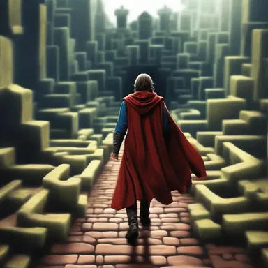 As the hero entered the treacherous maze, he found himself at a loss, unsure which path to take.