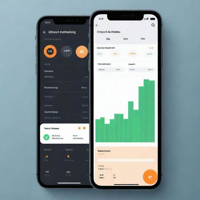 A user interface for a fitness app featuring exercise tracking, nutrition details, and a motivational column, all enhanced with AI capabilities.