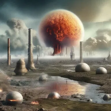 In the well-meant attempt to create a utopian society, the scientists accidentally triggered a catastrophic event that destroyed the entire planet.