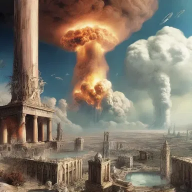 In the well-meant attempt to create a utopian society, the scientists accidentally triggered a catastrophic event that destroyed the entire planet.