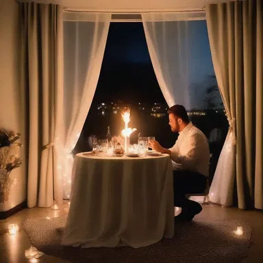Simon planned a surprise candlelight dinner for his girlfriend, but the well-meant gesture ended in disaster when he accidentally set the curtains on fire.