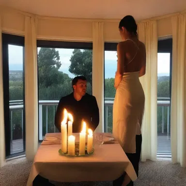Simon planned a surprise candlelight dinner for his girlfriend, but the well-meant gesture ended in disaster when he accidentally set the curtains on fire.