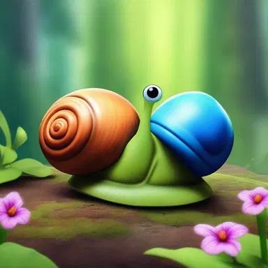 In the magical realm of 'Eternia', the snails were enchanted creatures that possessed the power to grant wishes.