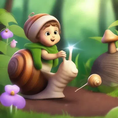 In the magical land of Zephyria, the snails spoke and granted wishes to those who were kind-hearted.