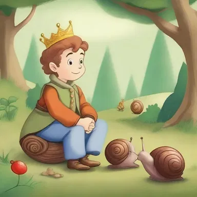 In the classic fairy tale, the prince had to complete a quest to find a magical snail that could cure his father's illness.