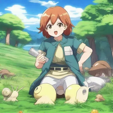 In the anime series, the protagonist has the ability to gather snails and use them in battles.