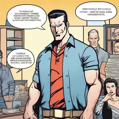 In the comic book series, the antihero character often speaks profanely, using offensive language to express his disdain for authority.