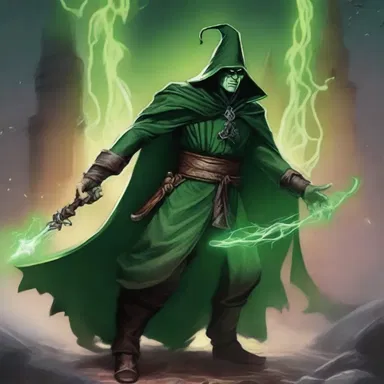 In the fantasy novel, the wicked sorcerer profanely insults the protagonist before engaging in a magical battle.