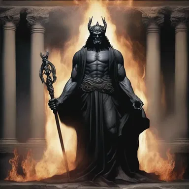 In Greek mythology, the god of the underworld, Hades, was known to profanely curse those who dared to enter his realm without permission.