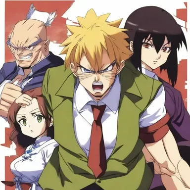 In the anime series, the antagonist would often profanely curse the protagonist to express their anger and frustration.
