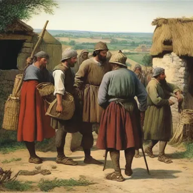 During the era of feudalism, the peasants lived in a state of subservience under the feudal lords, bound by duties and obligations to serve them.