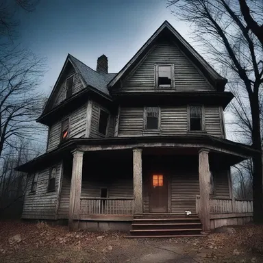 The illiterate person could not fully experience the horror of the haunted house because they couldn't read the warning signs.