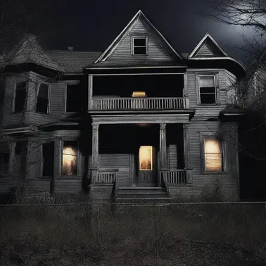 The illiterate person could not fully experience the horror of the haunted house because they couldn't read the warning signs.