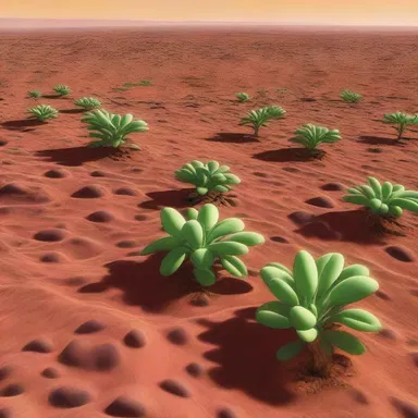 In the distant future of this science fiction novel, humans have developed a way to grow horse beans on Mars as a sustainable food source.