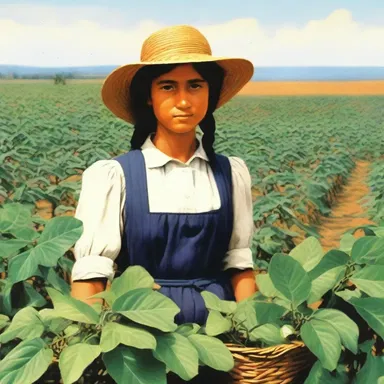 The protagonist in this classic literature novel spent her childhood among the fields of horse beans, helping her family tend to the crops.