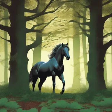 In the enchanted forest of this fantasy novel, the trees bear horse beans that grant extraordinary powers to those who consume them.