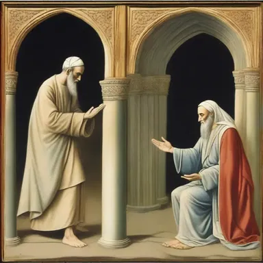 The religious parable had a double-edged meaning, which could be interpreted differently by different faiths.