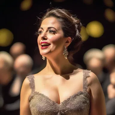 As the opera singer performed, her gentle voice blended with the Arias of the Vestibular fold, creating a truly romantic atmosphere.