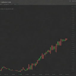 Generate a detailed and understandable candlestick chart displaying daily ranges. The chart needs to be colourful to easily identify bullish and bearish days.