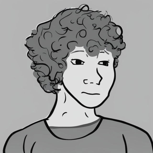 A high-quality digital art image in the Wojak meme style, featuring a character representing Mark Zuckerberg