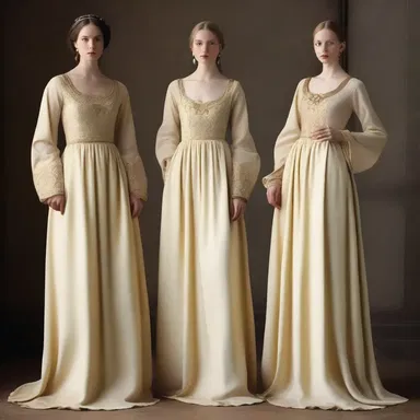 During the Middle Ages, the creamy-colored dresses were considered a symbol of wealth and nobility.