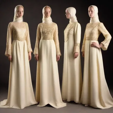 During the Middle Ages, the creamy-colored dresses were considered a symbol of wealth and nobility.