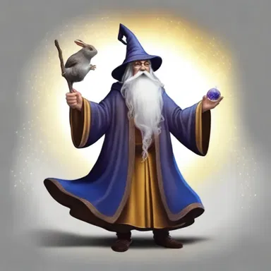 In the realm of magic, a wizard can bring forth a mystical creature with just a simple spell.
