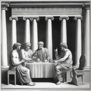 According to Greek mythology, the gods would often meet at a tea table to discuss important matters.