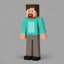 Generate an image of a Minecraft character skin, designed as 'Mr. Craft', with a creative blend of colors and pixelated design inherent to Minecraft visuals.