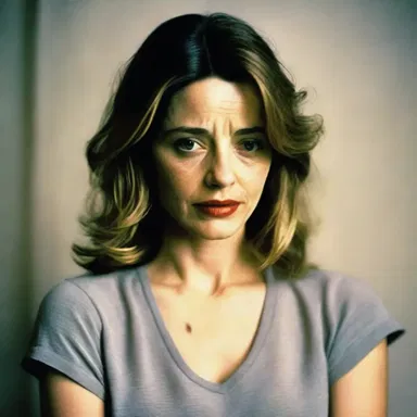 The actress portrayed an emotionally spent character who had endured a great deal of trauma.