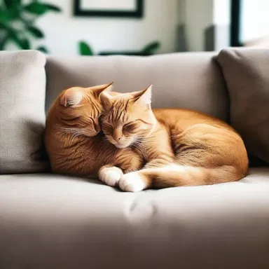 After a long day at work, they cuddled on the couch, feeling emotionally spent but content in each other's arms.