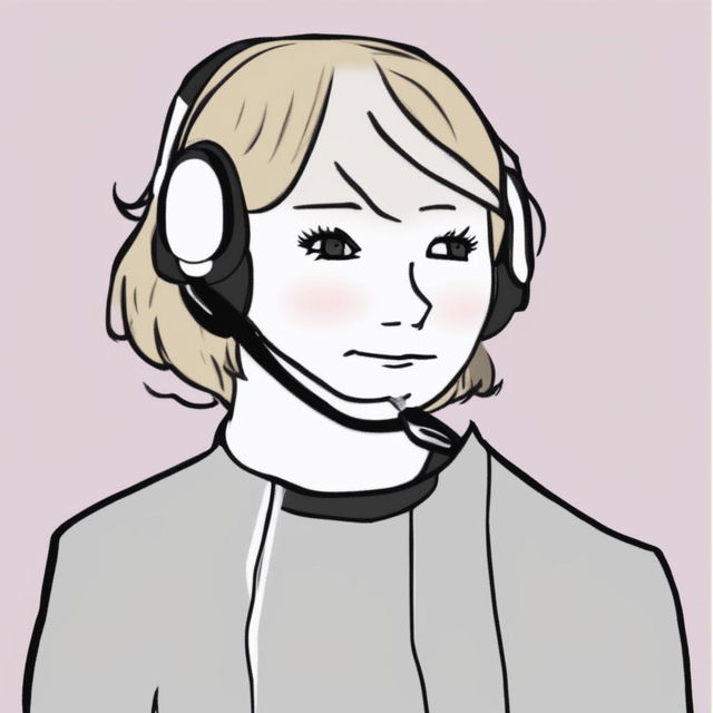 A high-quality digital art image in the Wojak meme style, featuring a character representing Hillary Clinton as an e-girl