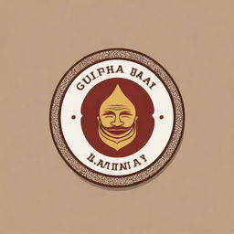 Design a unique and distinctive logo with the text 'Gupitan Jaya' centered above a traditional Indonesian Kopu.