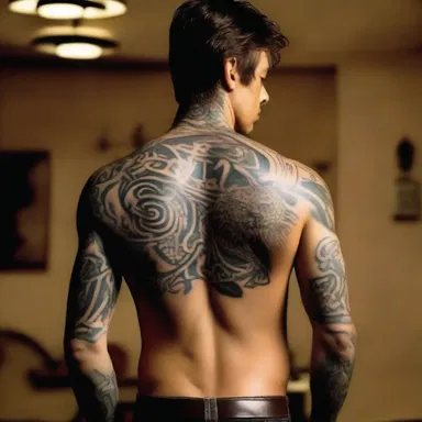 The character in the film had a mysterious tattoo that played a crucial role in the plot.