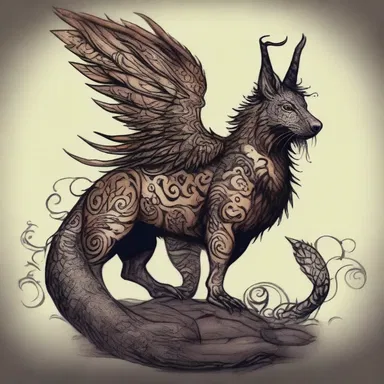 The mythical creatures in the fantasy world were adorned with intricate tattoos that represented their magical abilities.