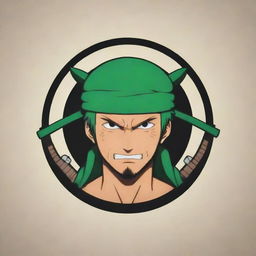 A 3D anime-style logo for 'Juan Piece', mainly featuring Roronoa Zoro, a character from One Piece.