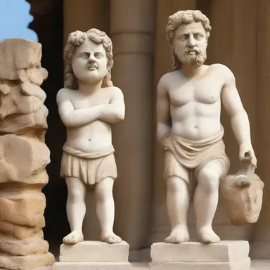 In Greek mythology, there is a tale of a ventriloquist who possessed the ability to speak through stone statues.