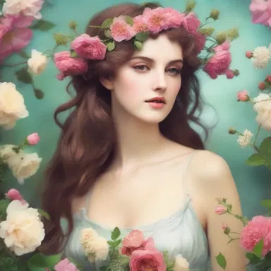 According to Greek mythology, Persephone gleaned flowers from the meadows to create a beautiful bouquet.